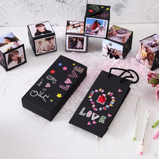 DIY Photo Album Bouncing Gifts Box
